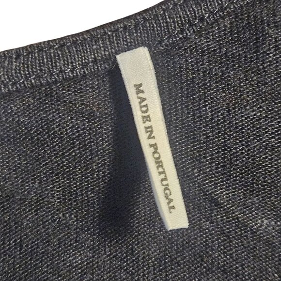 Sandro Paris Black Silk Linen  S Top Luxe Minimalist Parisian Chic Businesscore - Picture 5 of 11